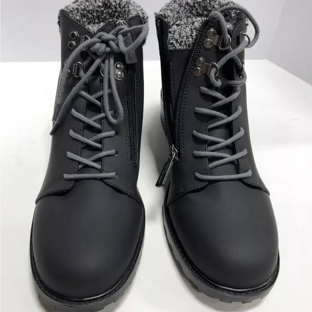 Trotters Womens Becky 2.0 Boot Black Size 11 N